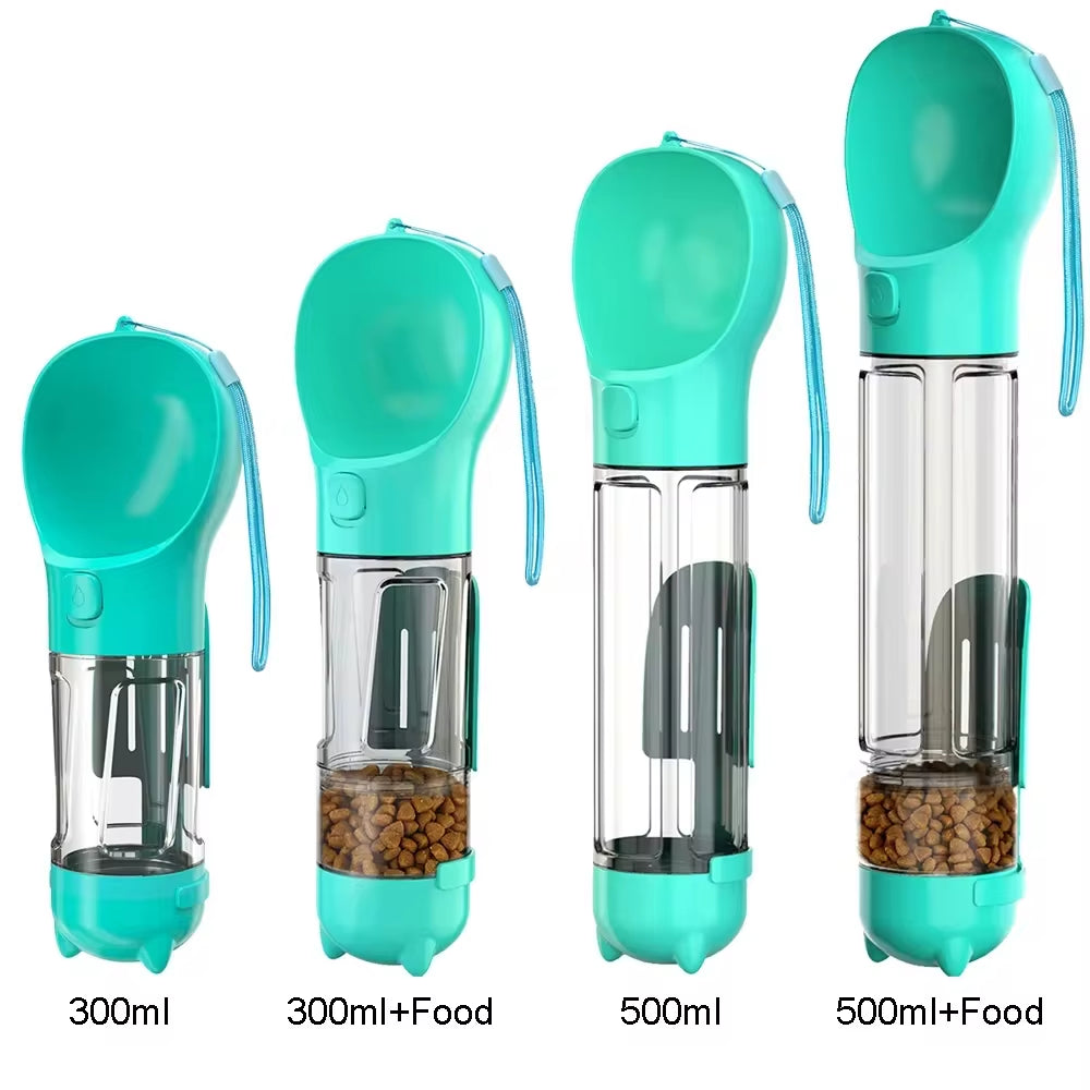 Botella de Agua Portátil 3 en 1 para Perros y Gatos