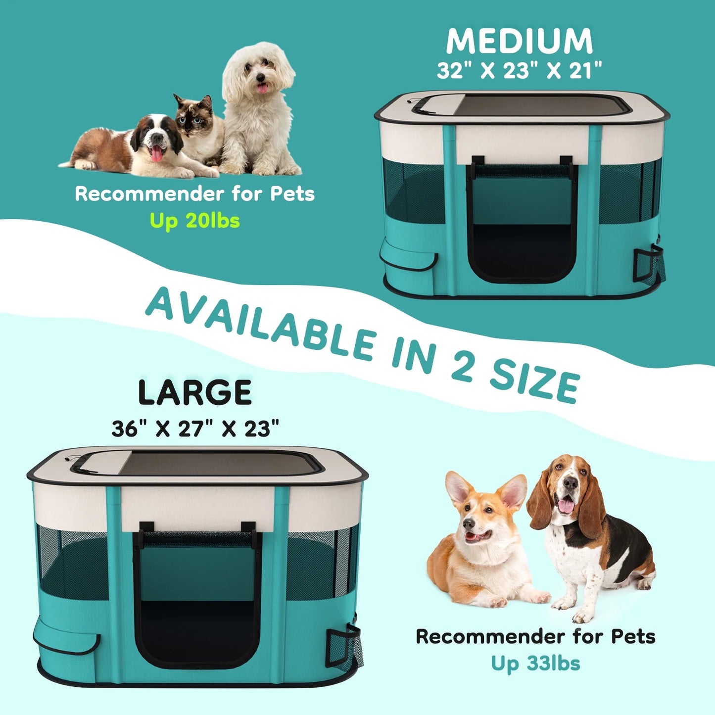 Parque Plegable para Mascotas