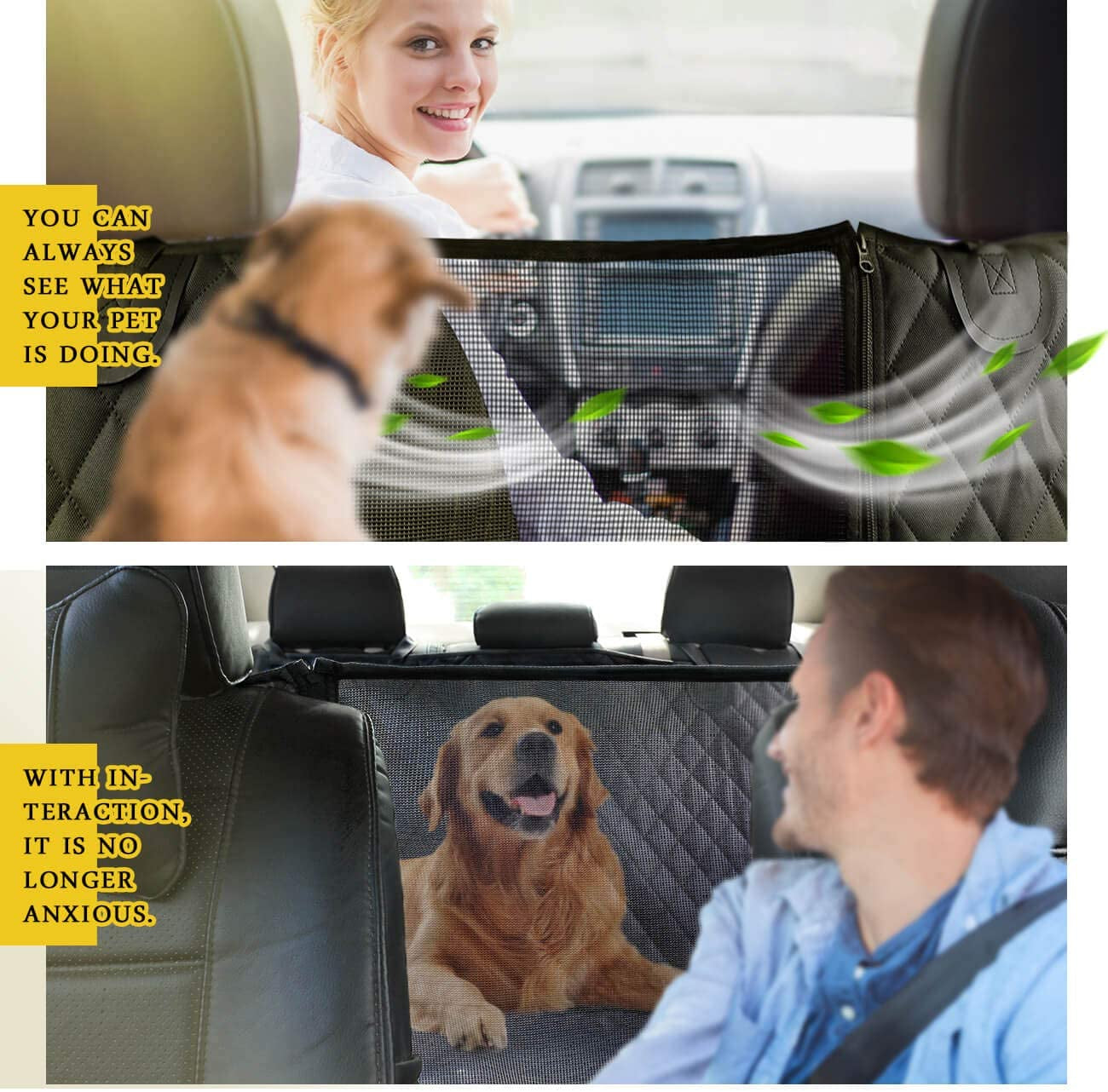 Funda Impermeable para Asientos de Auto con Ventana de Malla