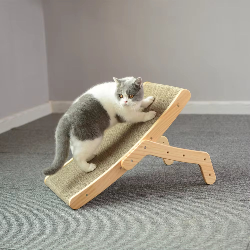 Rascador de Madera para Gatos 3 en 1