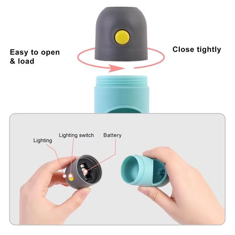 Dispensador de Bolsas con Luz LED para Mascotas