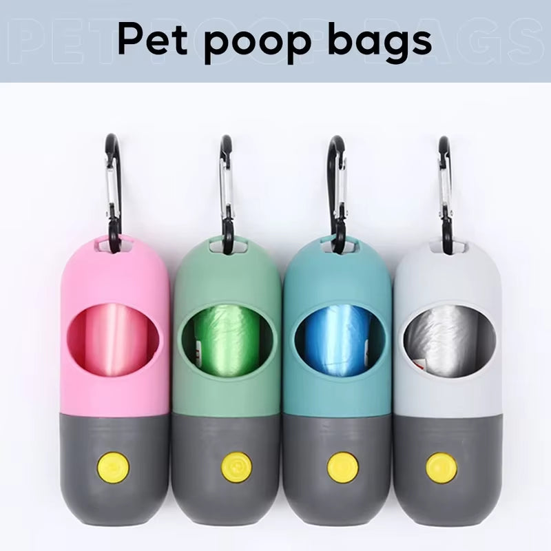 Dispensador de Bolsas con Luz LED para Mascotas