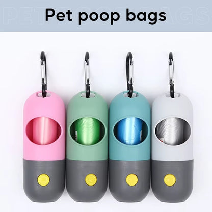 Dispensador de Bolsas con Luz LED para Mascotas
