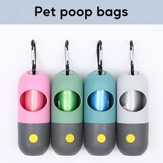 Dispensador de Bolsas con Luz LED para Mascotas