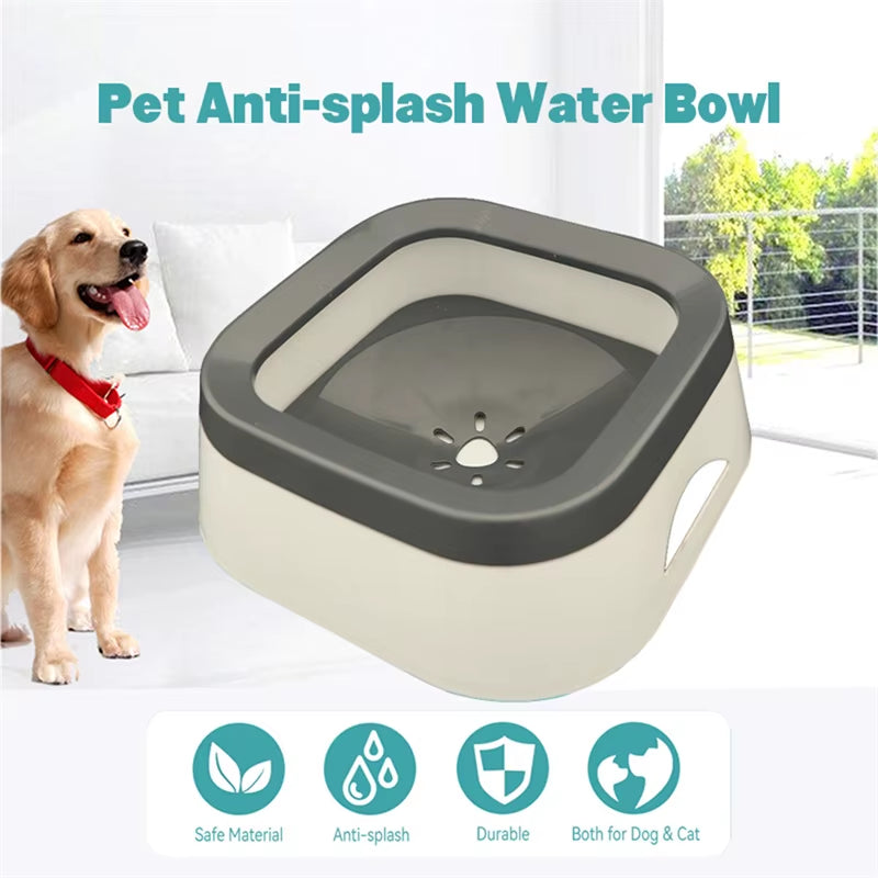 Cuenco de Agua Antiderrames para Perros y Gatos