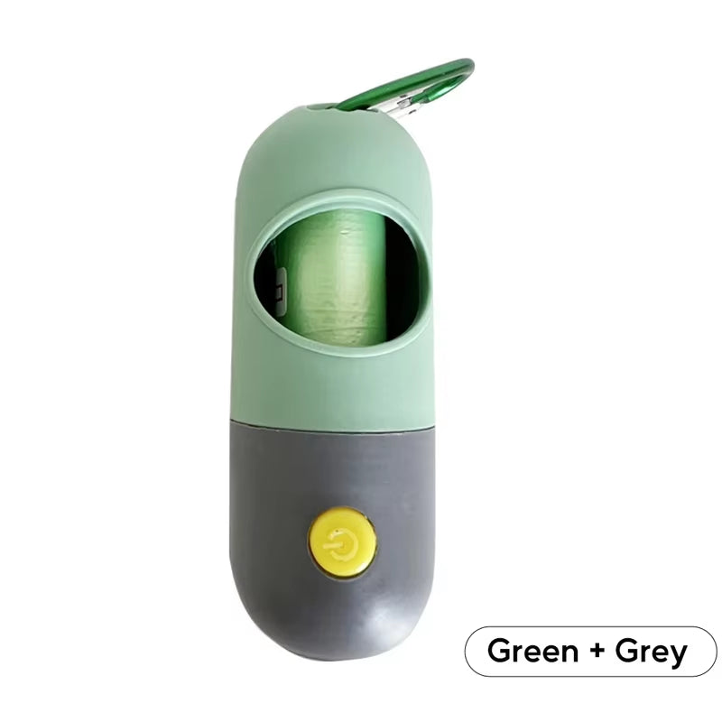 Dispensador de Bolsas con Luz LED para Mascotas