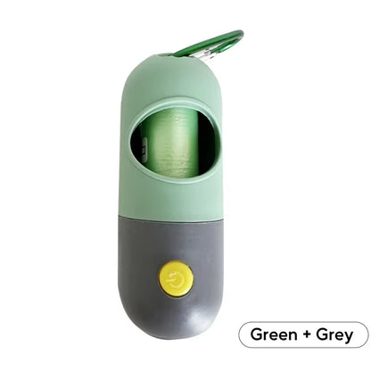 Dispensador de Bolsas con Luz LED para Mascotas