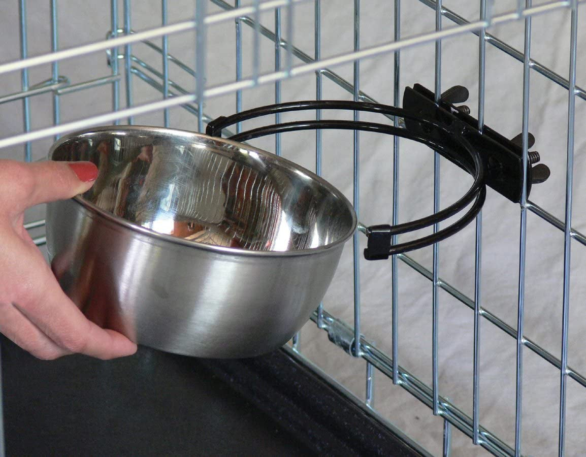 Comedero de Acero Inoxidable con Soporte