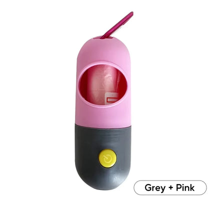 Dispensador de Bolsas con Luz LED para Mascotas