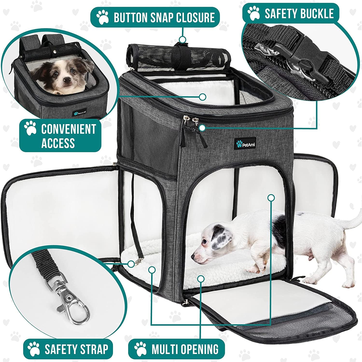 Mochila Transportadora para Perros y Gatos