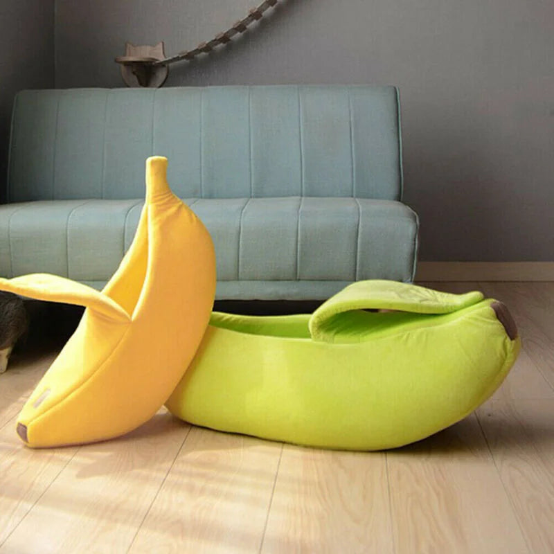 Cama para Mascotas en Forma de Plátano