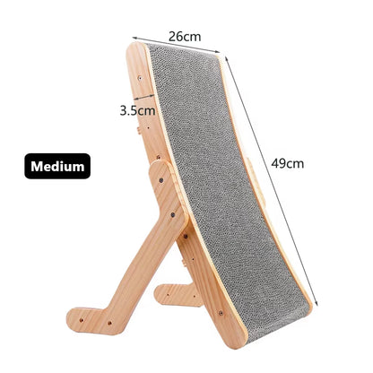 Rascador de Madera para Gatos 3 en 1